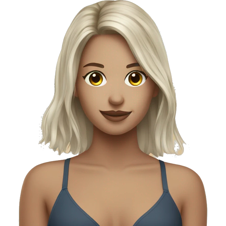 Kelsey hanging out at a beach emoji