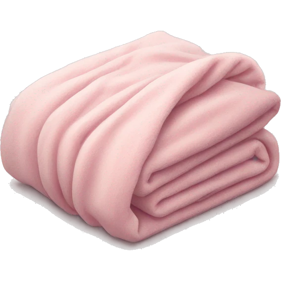 Folded light pink blanket  emoji