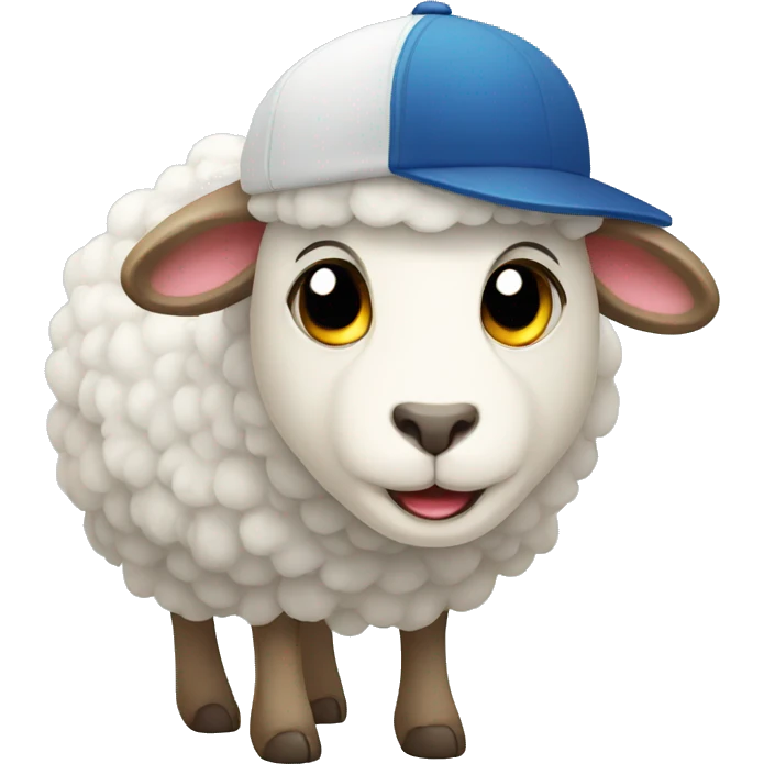 sheep with cap emoji