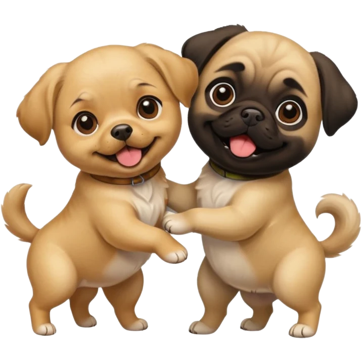 dogs playing emoji