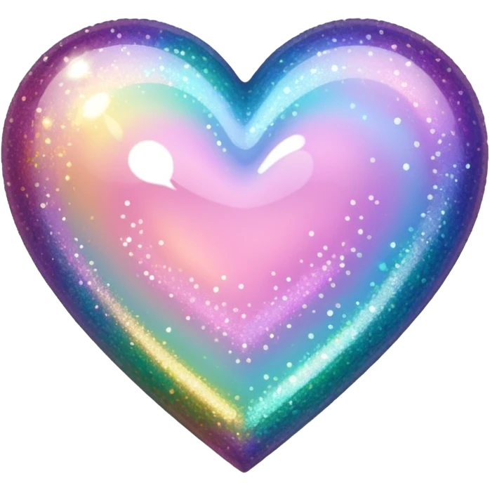 glitter heart  emoji