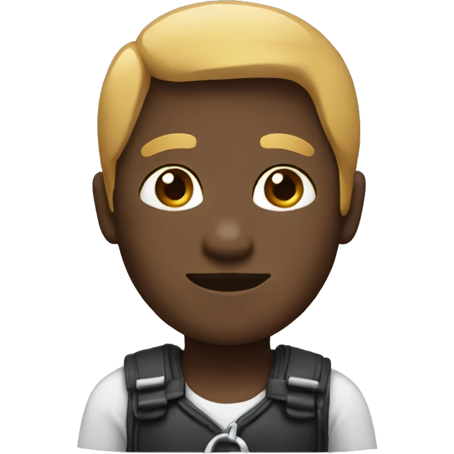 black link emoji with white outline emoji
