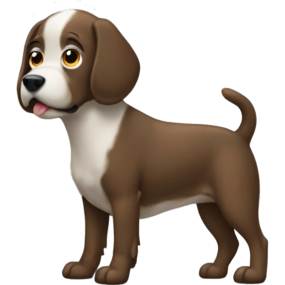 Dog pooping emoji