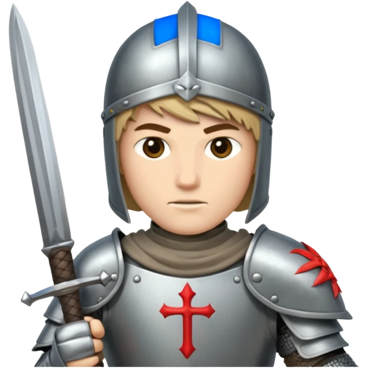 A crusader emoji
