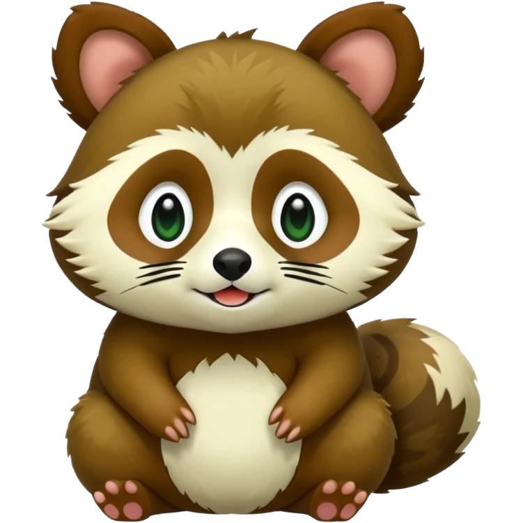 Green tanuki emoji