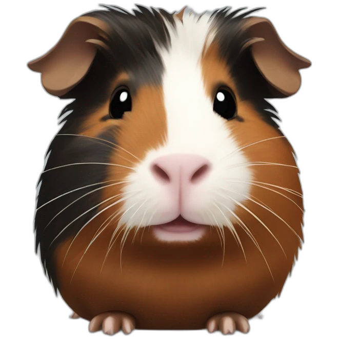 brown and black guinea pig emoji