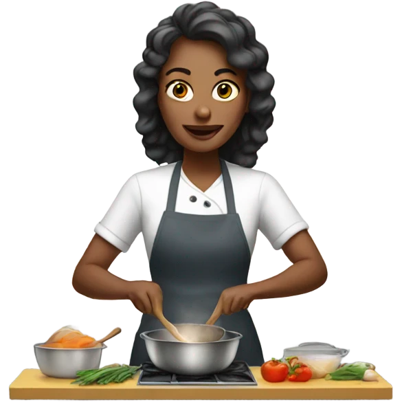 woman cooking emoji