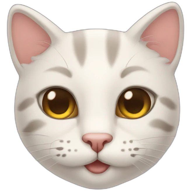 Cat blushing emoji