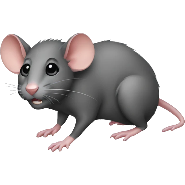Rat with heels emoji