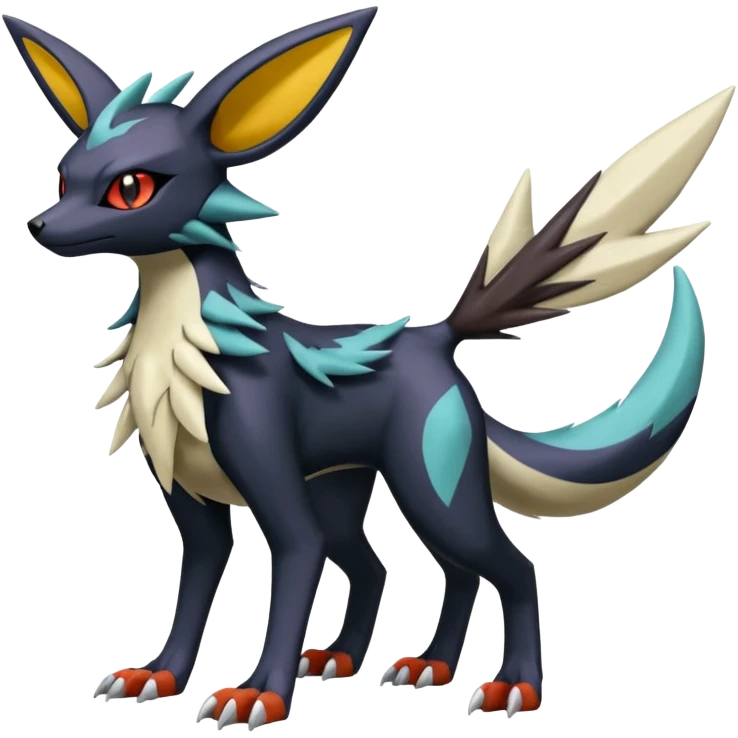  Nargacuga-Umbreon-Noivern-Silvally-Pokémon-Fakémon-fusion (full body) emoji