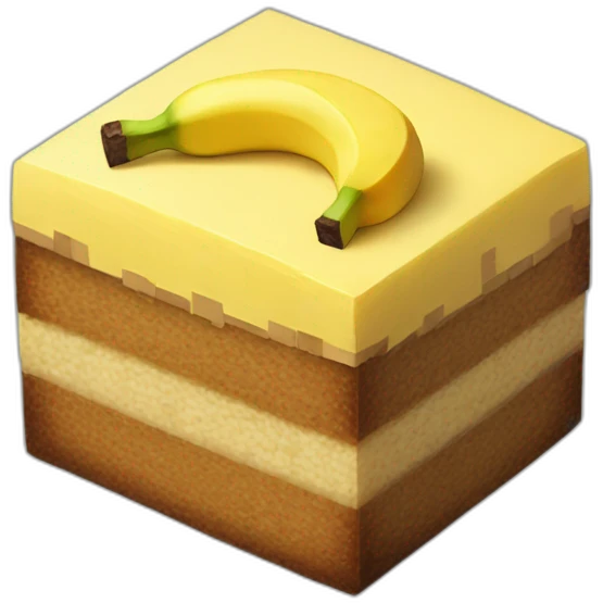 minecraft banana cake emoji