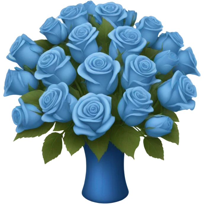a big bouquet of blu rose emoji
