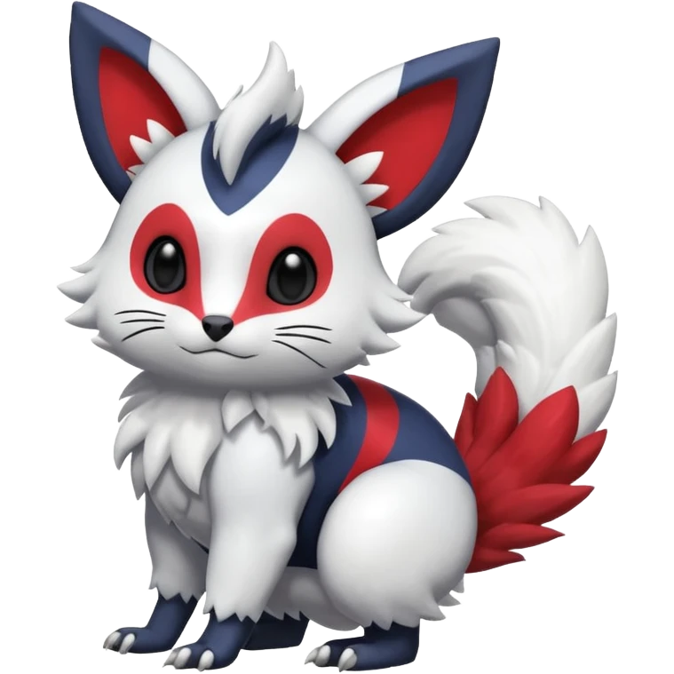 Shiny Furret-Absol-Trico-Hybrid (Full body) emoji