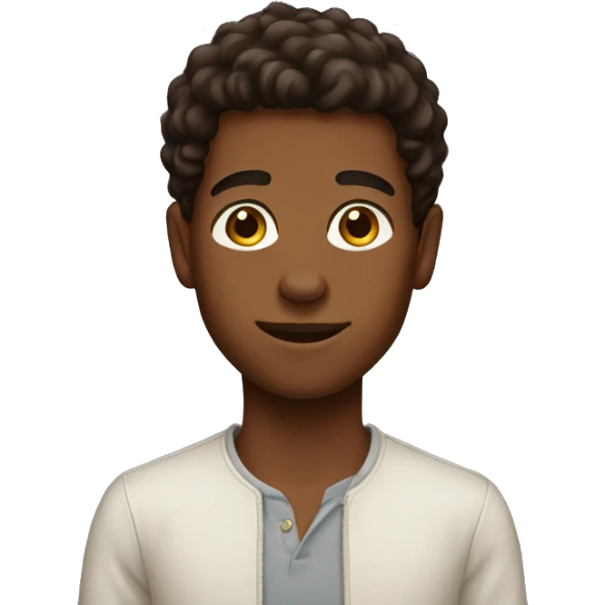 tall brown skinned boy emoji