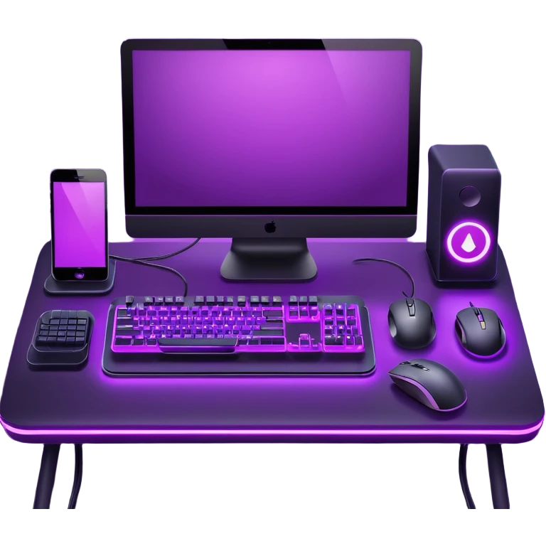 purple gaming setup emoji