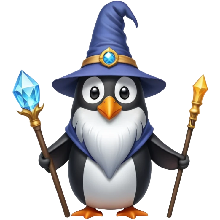wizard penguin  emoji