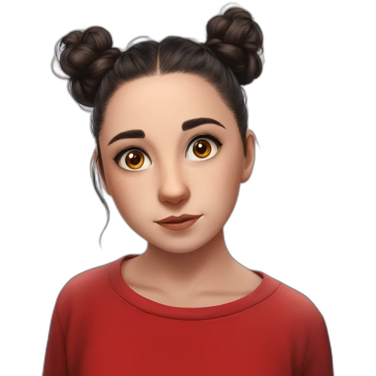 horns and hair buns emoji