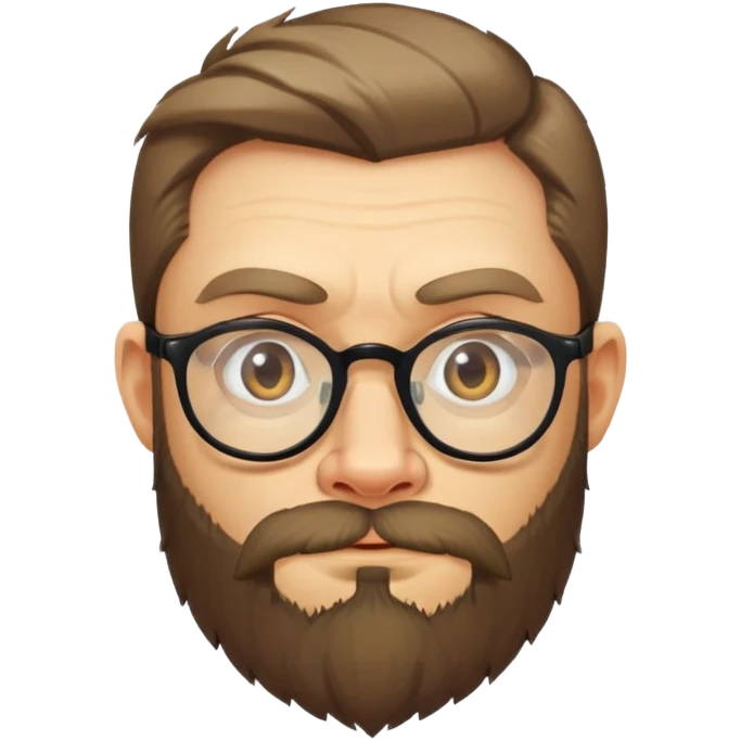Dmitry Goblin Puchkov, Russian man with glasses and beard emoji