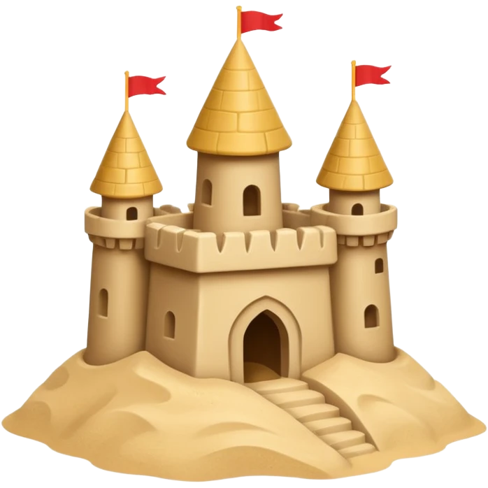 sand castle simple primitive emoji