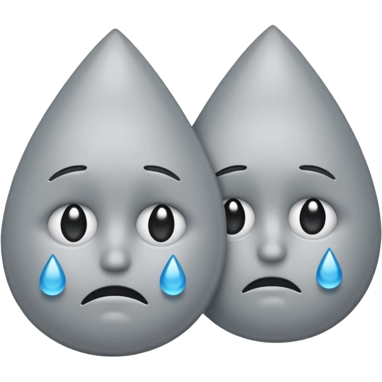 two emojis not happy stuck together emoji