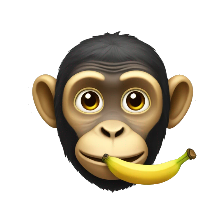 Banana monkey emoji