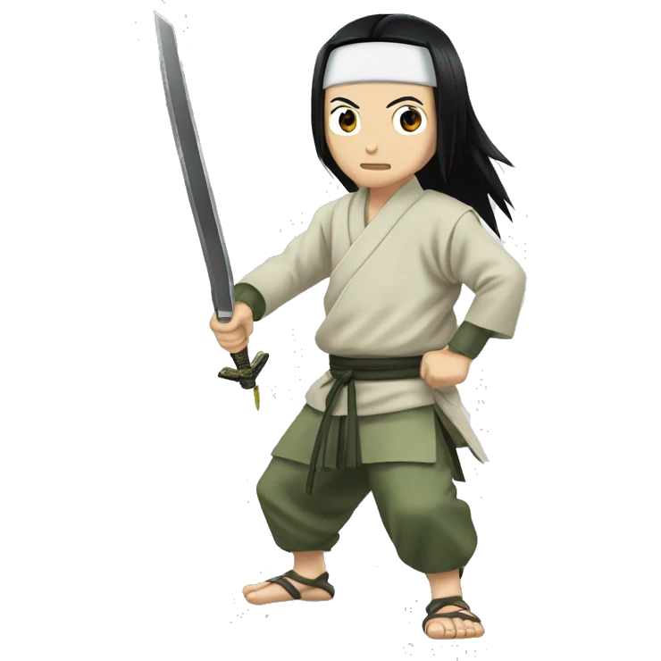 neji hyuga qui tiens un kunai emoji