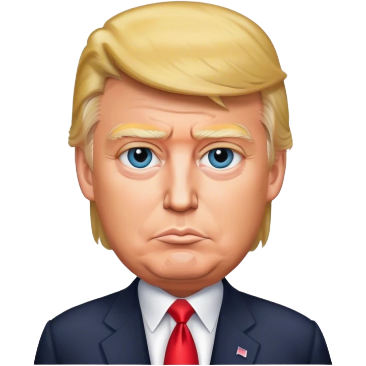 The photorealistic Donald Trump emoji