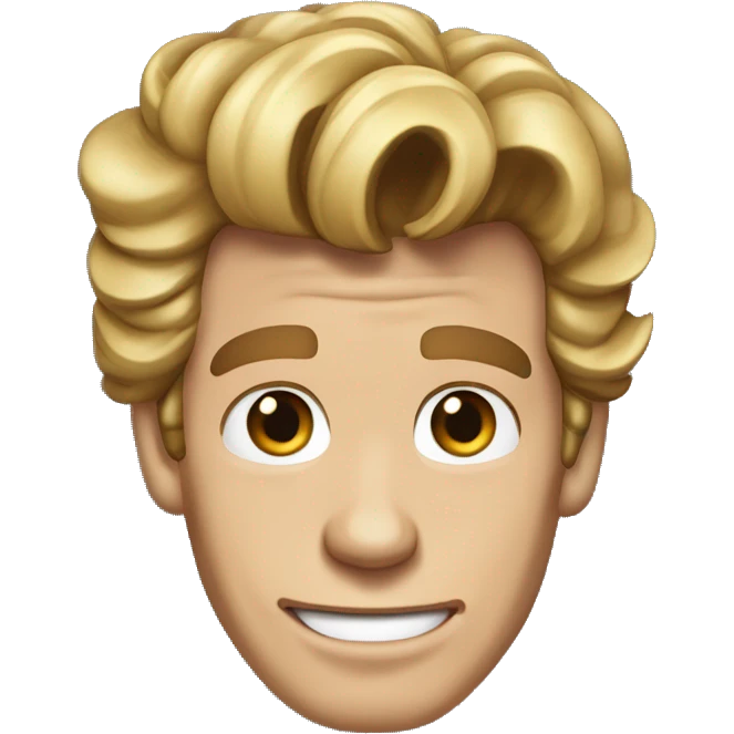 Jeff conaway grease with hair curled on forehead  emoji
