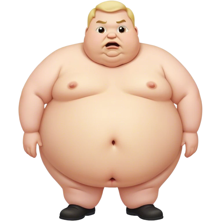 Fat guy farting emoji