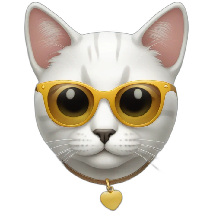 Cat with sunglasses emoji