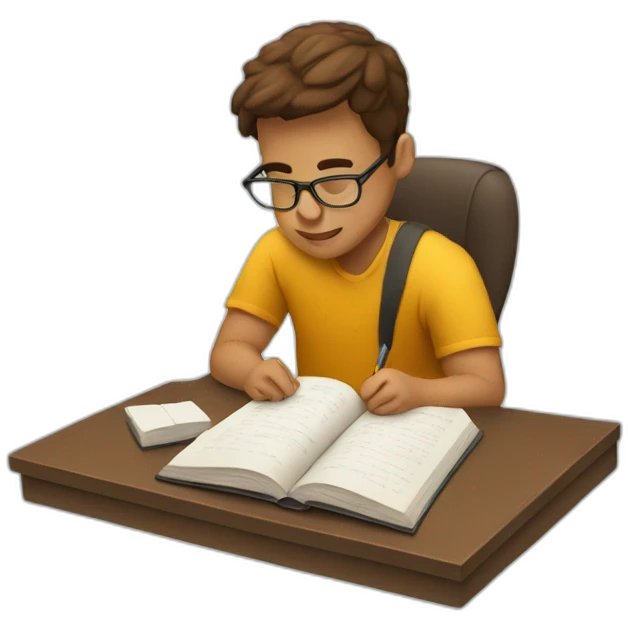 person studying emoji