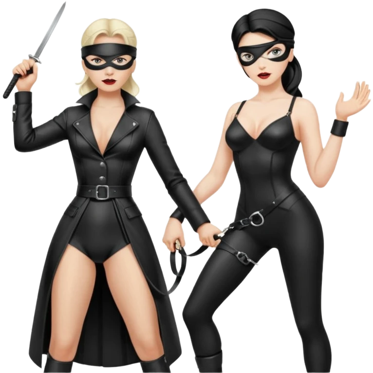 Dominatrix whipping man  emoji