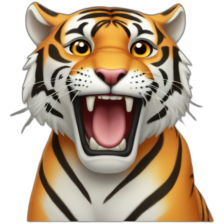 Tiger lick emoji