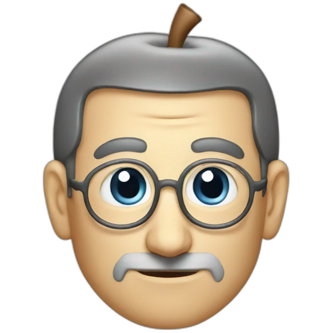 apple logo steve jobs emoji