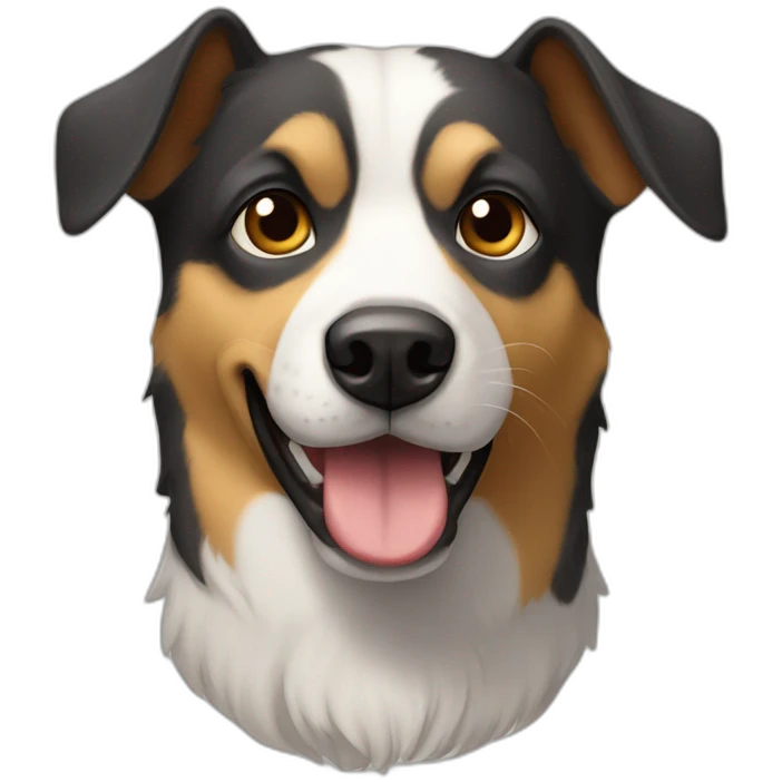 Chien sur chien emoji