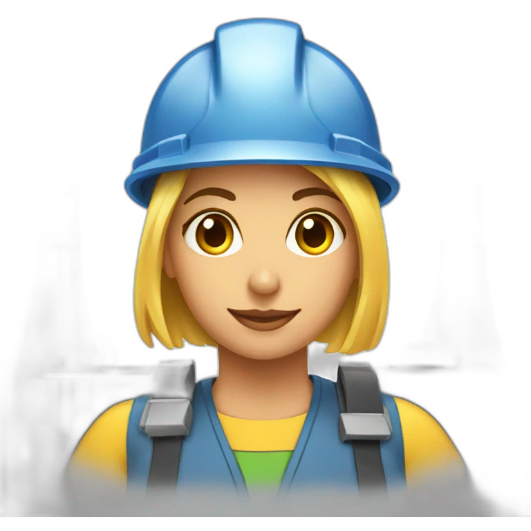 nuclear plant worker girl emoji