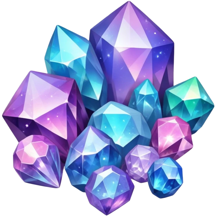 Random Scenic Aesthetic Nebula-Crystals Stones Minerals Clusters Stones emoji