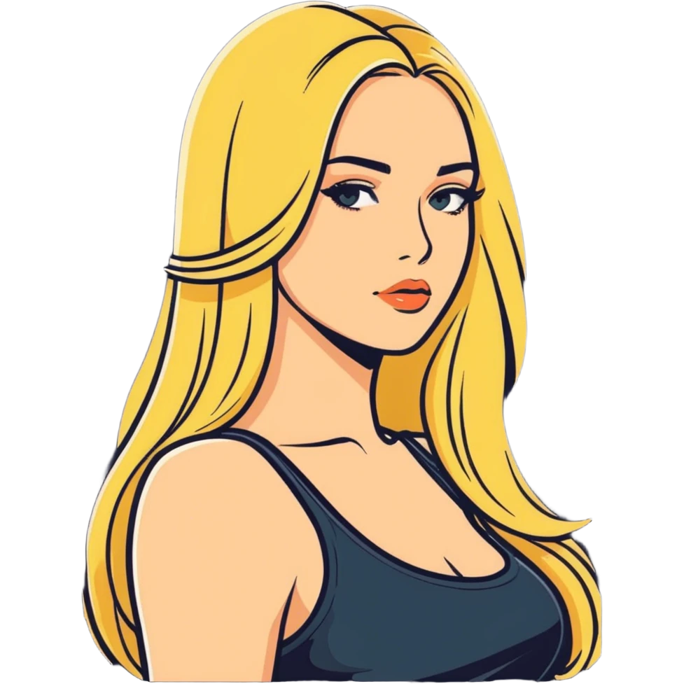 single hot long blonde haired mom  emoji