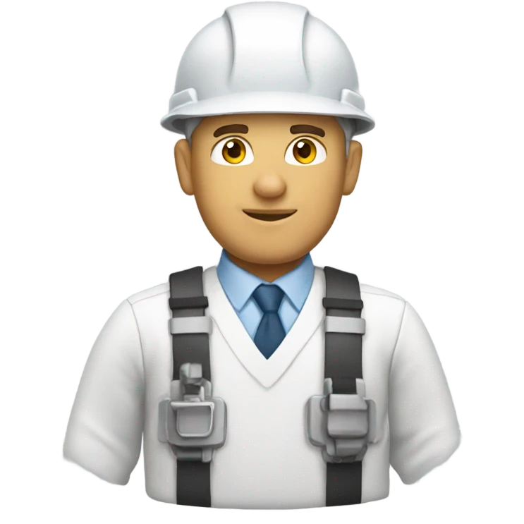 white engineer emoji