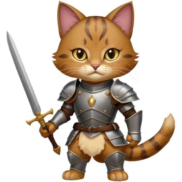 warrior cat in battle armor emoji
