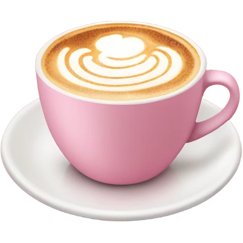 pink latte cup emoji