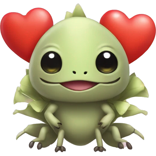 pokemone-lice creature with hearts in love emoji