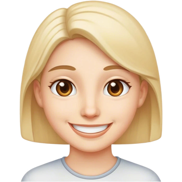 A person staring and smiling into my soul emoji