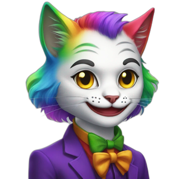 rainbow cat joker emoji
