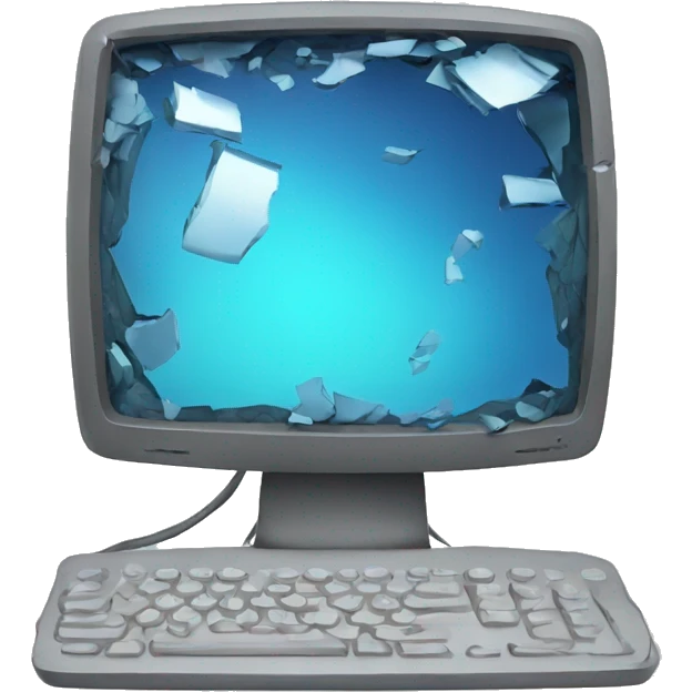broken computer emoji