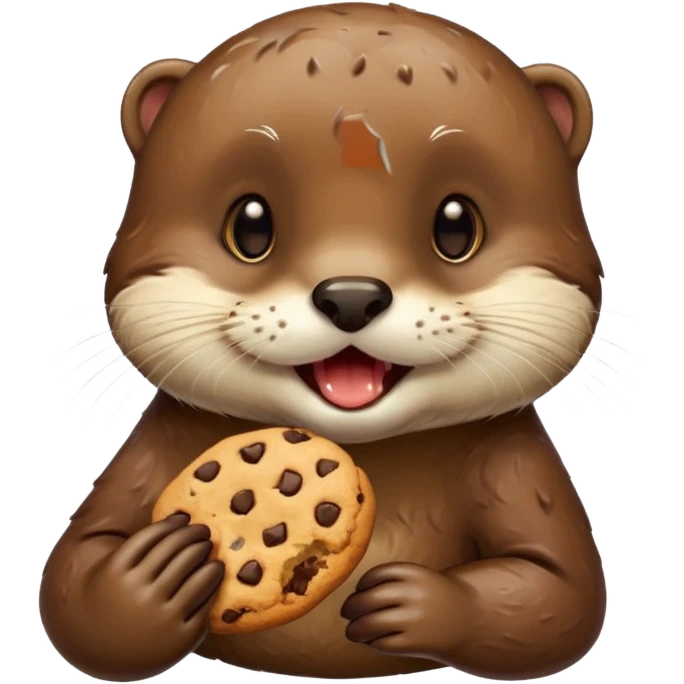 otter bite cookie emoji