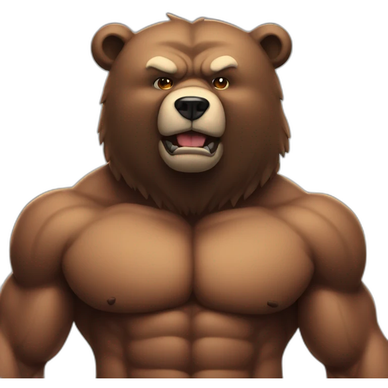 Muscle bear emoji
