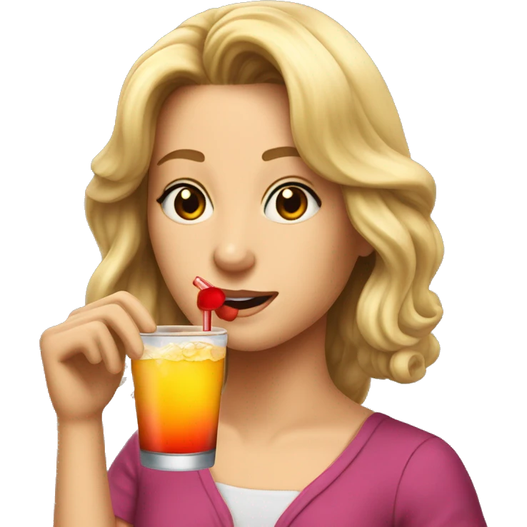 Sheryl Temple drink realistic  emoji