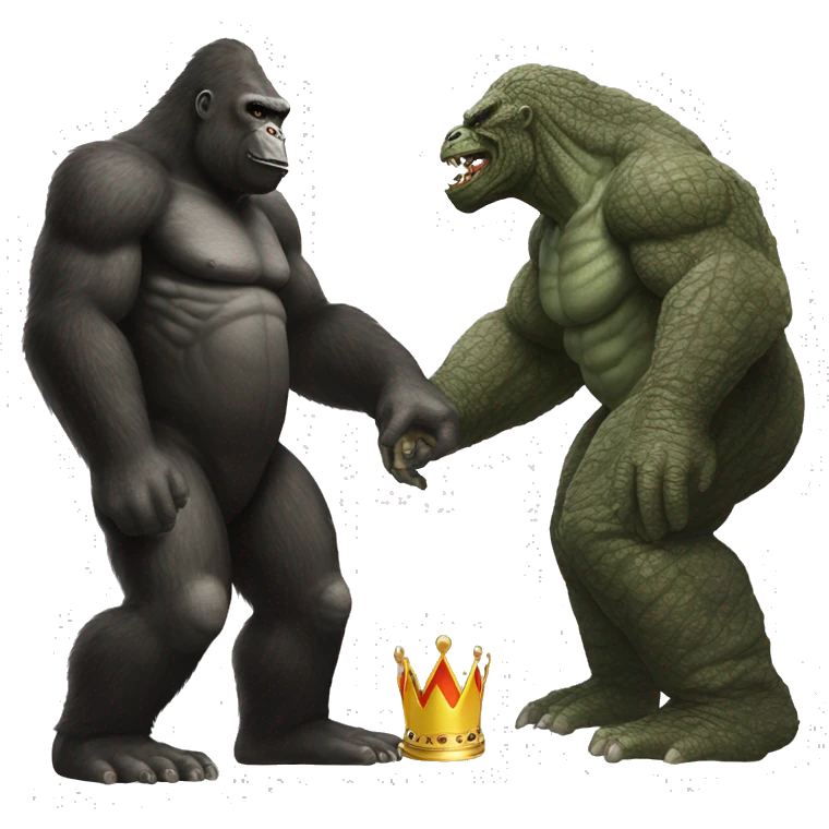 king kong marrying godzilla emoji