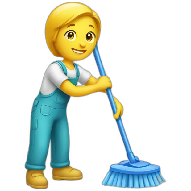 Cleaning emoji